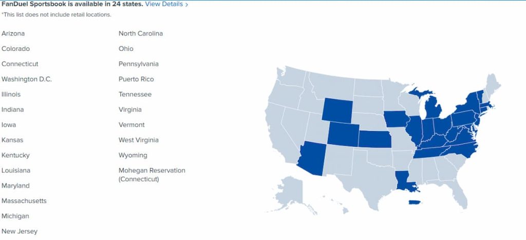 FanDuel legal states