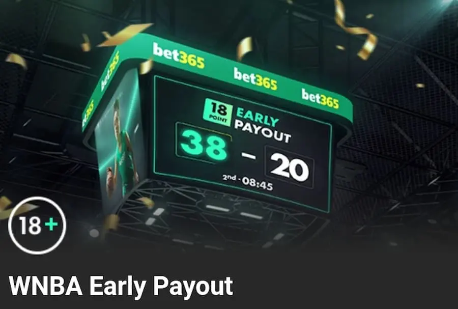 bet365 WNBA Early Payout Promo