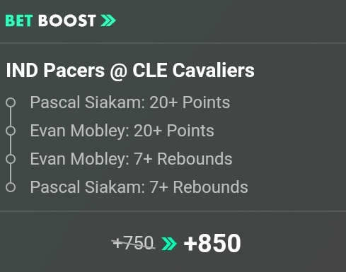 IND Pacers @ CLE Cavaliers NBA SGP