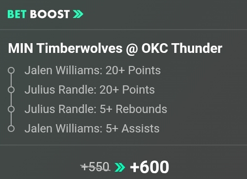 MIN Timberwolves @ OKC Thunder NBA SGP