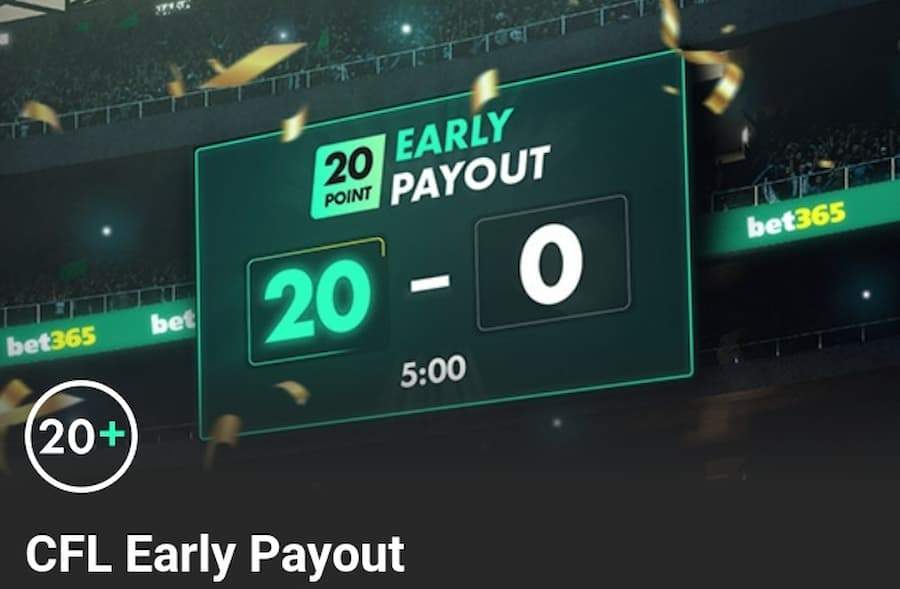 bet365 CFL Early Payout Promo