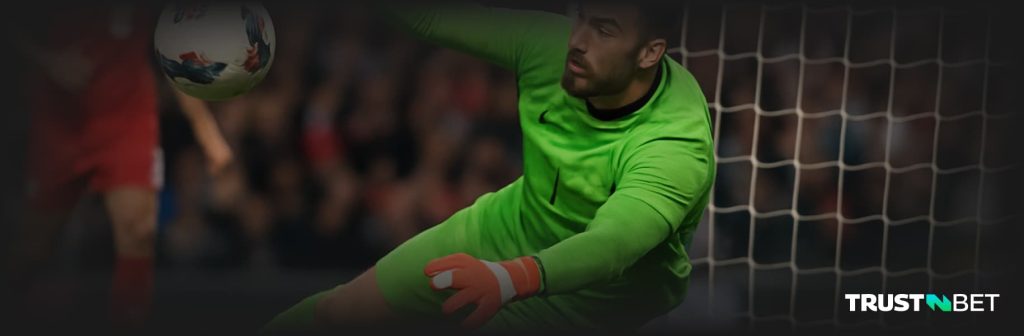 Goalkeper makes save