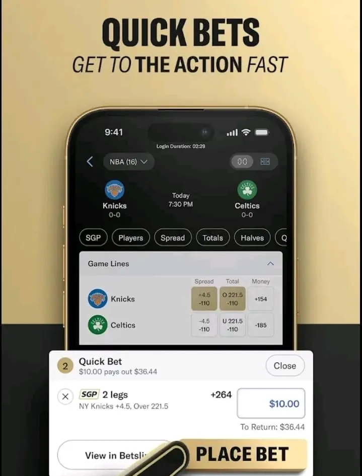 BetMGM Quick Bets
