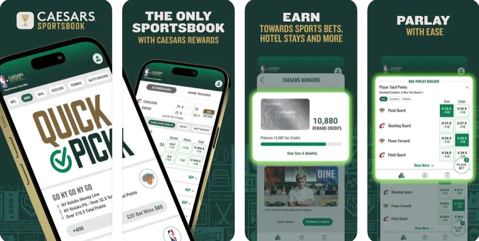 Caesars app store view