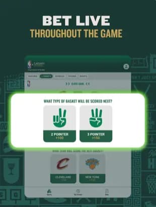Caesars app live betting