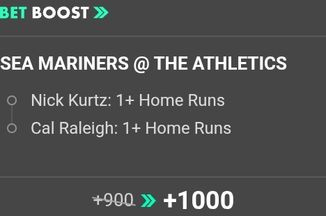 Mariners @ Athletics MLB SGP