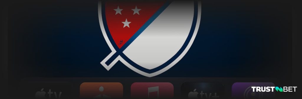 MLS Logo view on TV