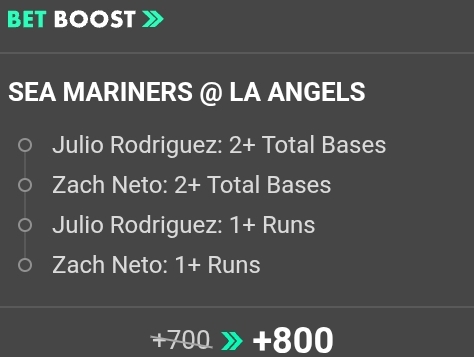 SEA Mariners @ LA Angels MLB SGP