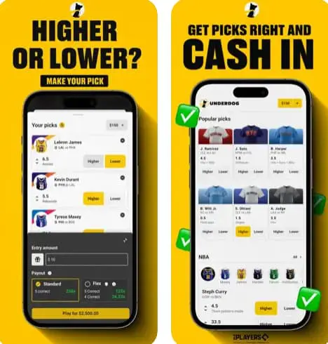 Underdog Fantasy High or Lower