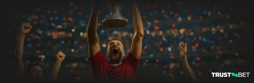 Winners lift trophy