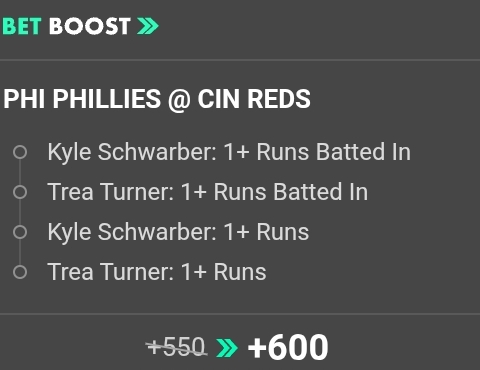 Phillies @ Reds MLB SGP