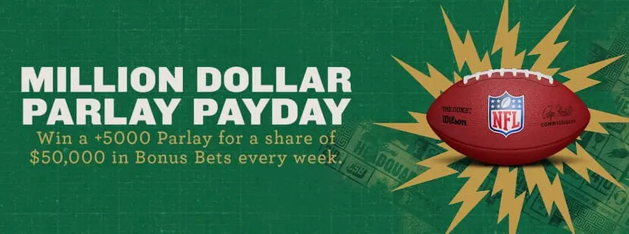 Caesars NFL Million Dollor Parlay Payday