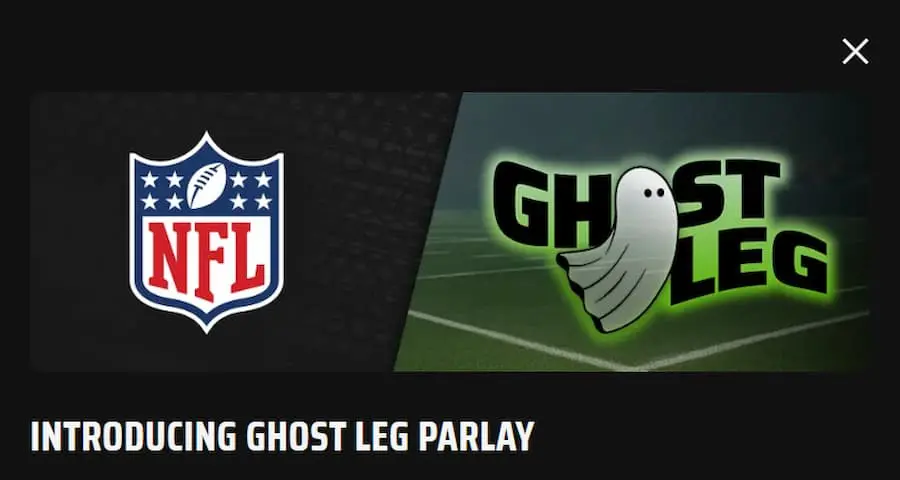 DraftKings NFL Ghost Leg Parlay Promo