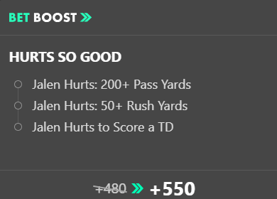 PHI Eagles @ KC Chiefs NFL SGP
