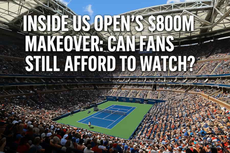 Packed Arthur Ashe Stadium