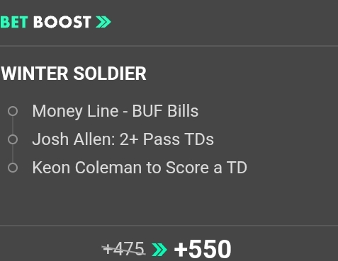 BAL Ravens @ BUF Bills NFL SGP