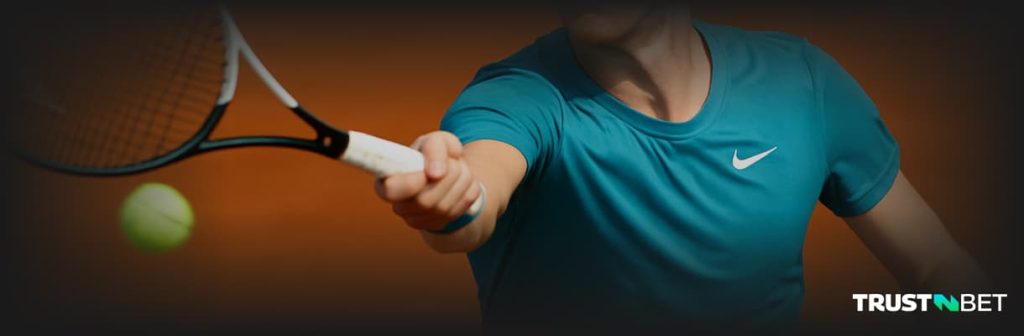 tennis in action