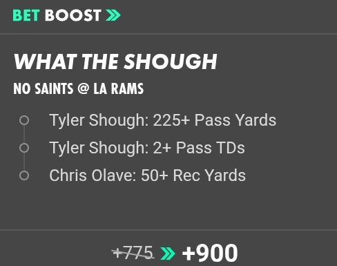 Saints @ Rams NFL SGP