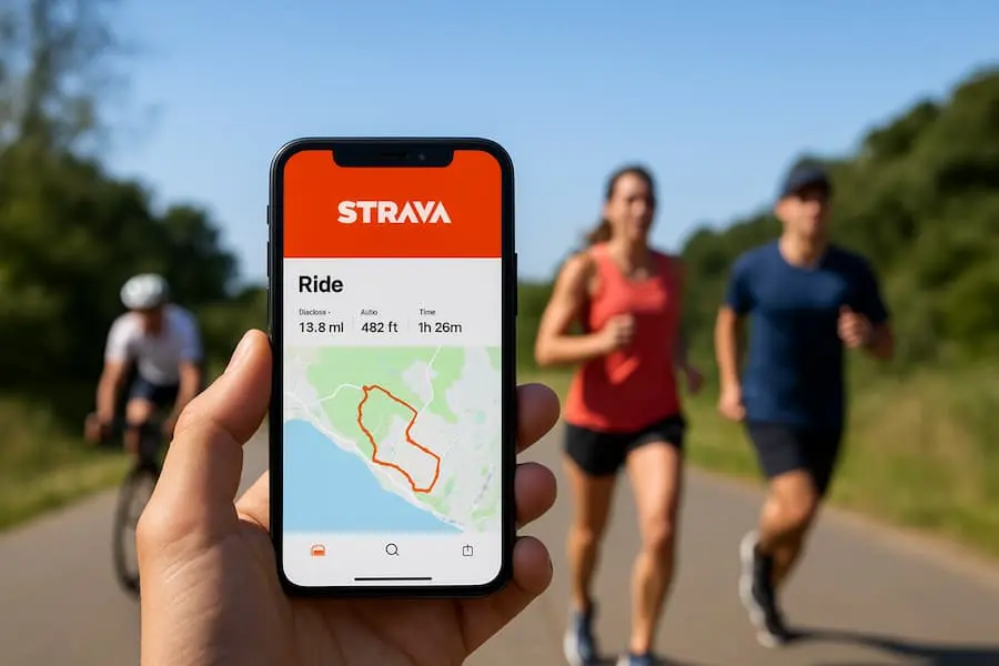 Strava app tracker