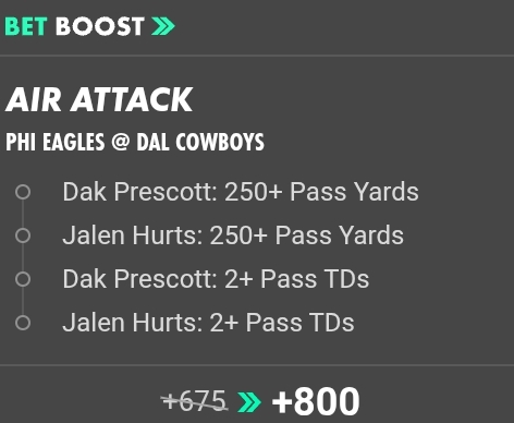 PHI Eagles @ DAL Cowboys SGP