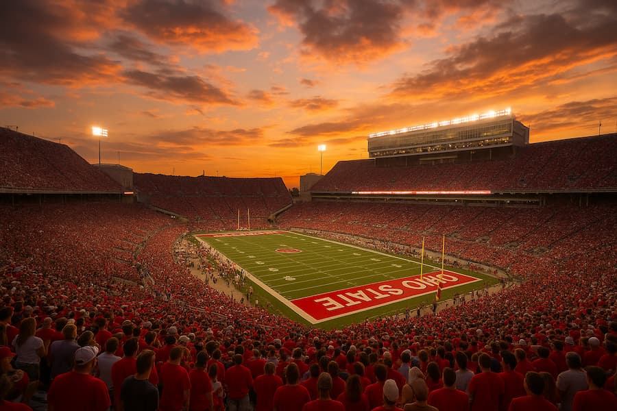 College football stadium
