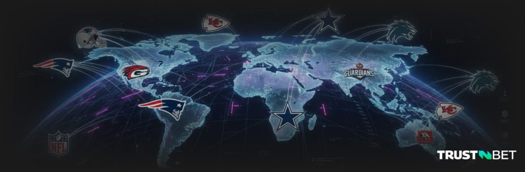 Futuristic world map view