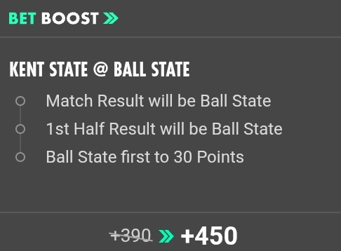 Kent State @ Ball State NCAAF SGP