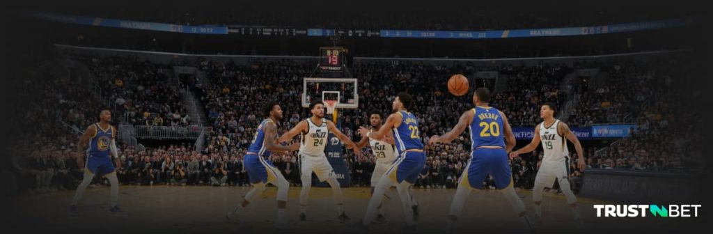 NBA Warriors in action