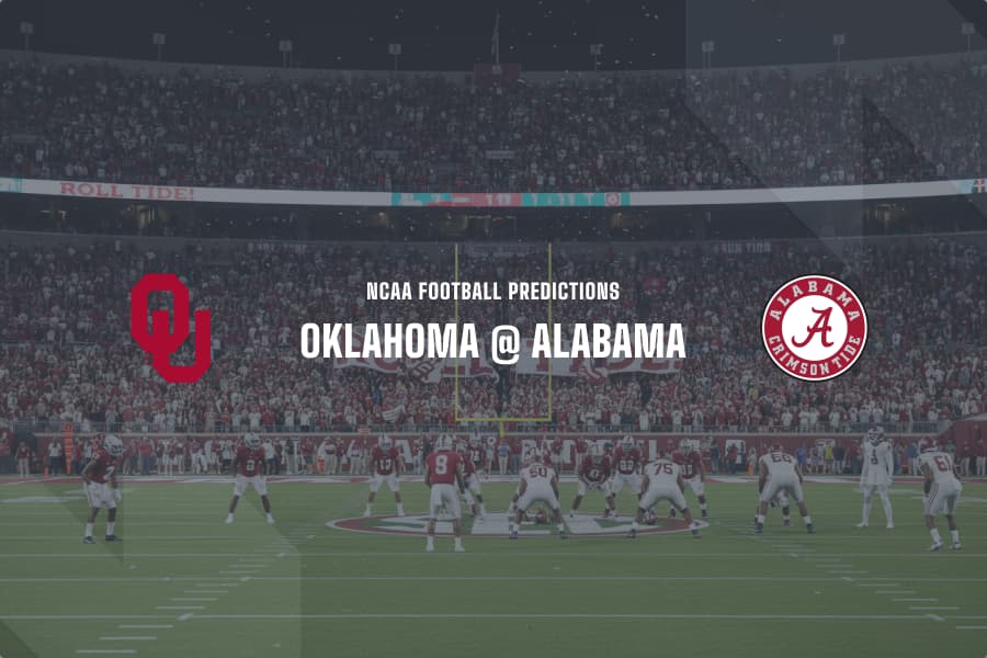 Oklahoma @ Alabama NCAAF betting tips