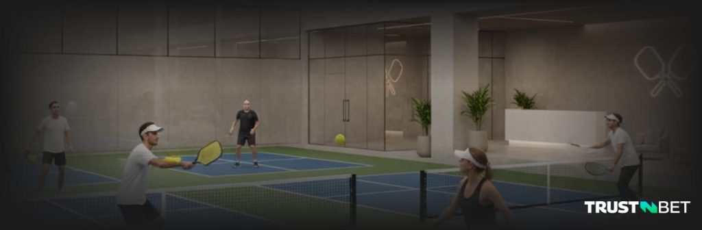 Pickleball indoors