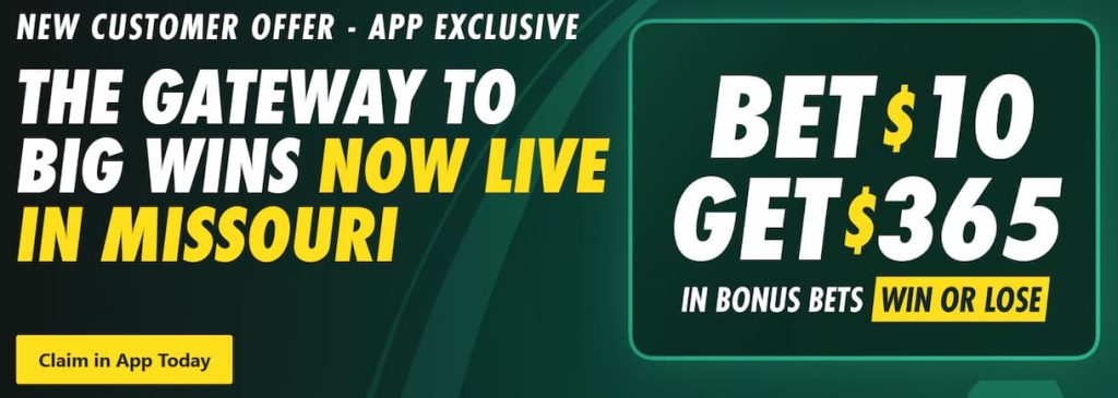 bet365 Missouri launch offer