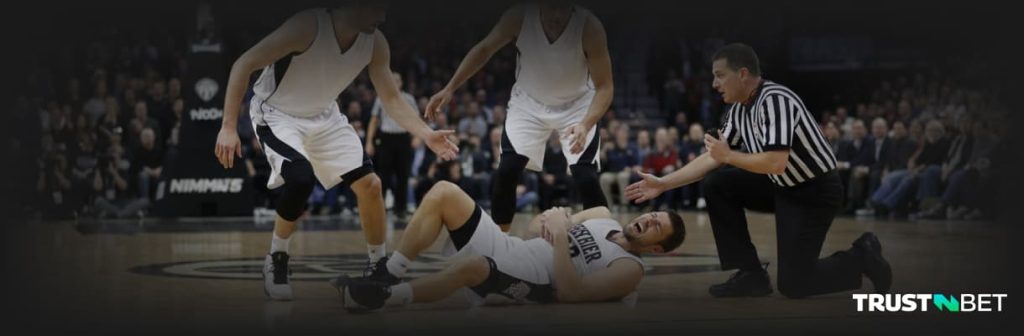 NBA player injured mid-game