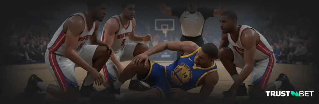 NBA Player injured on pitch