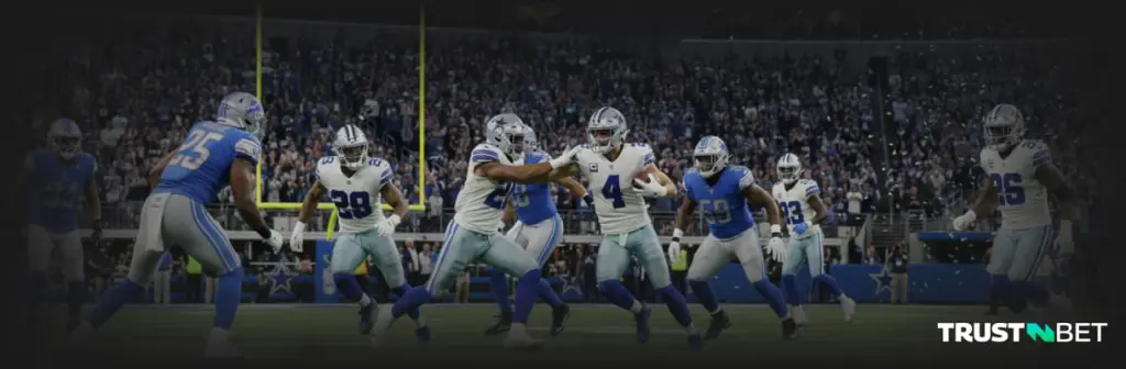 NFL Cowboys @ Lions in play