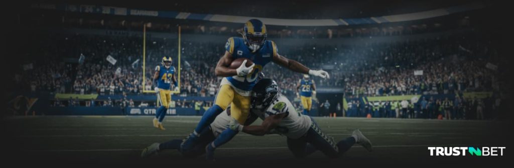 NFL Rams in action