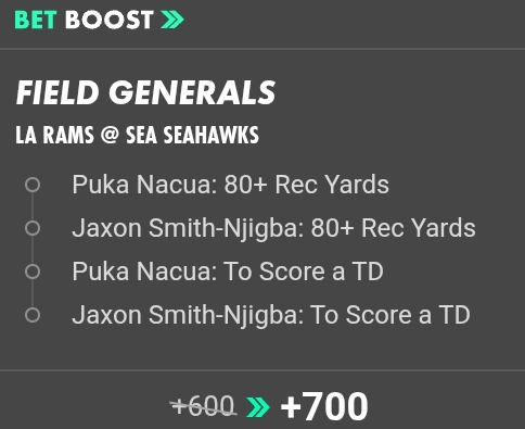 LA Rams @ SEA Seahawks NFL Same Game Parlay