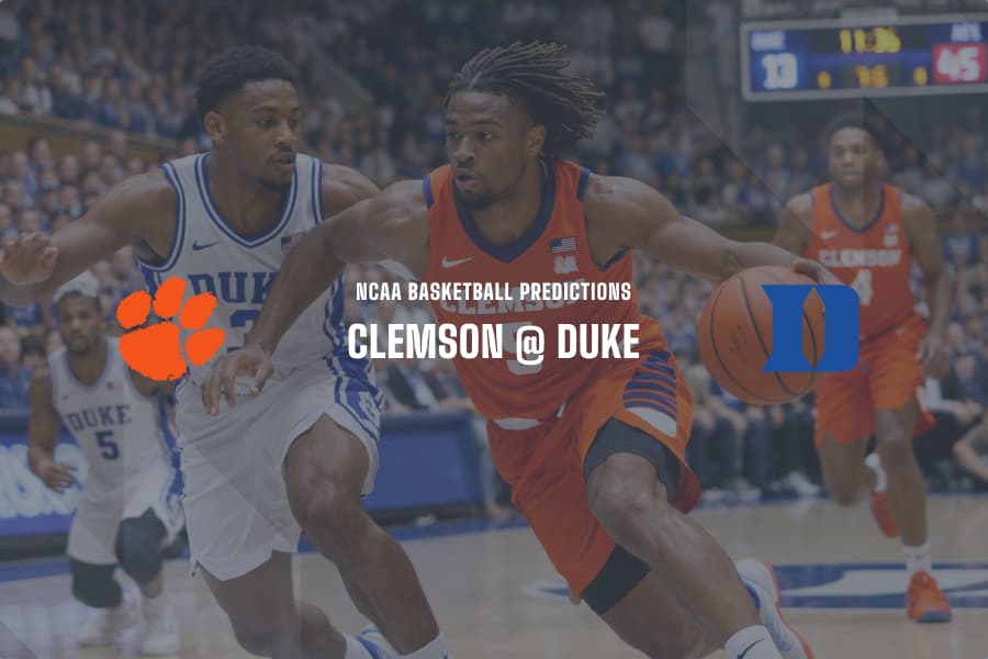 Clemson Tigers @ Duke Blue Devils NCAAB 02/14/2026
