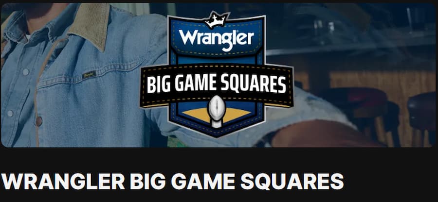 DraftKings Wrangler Big Game Squares promo