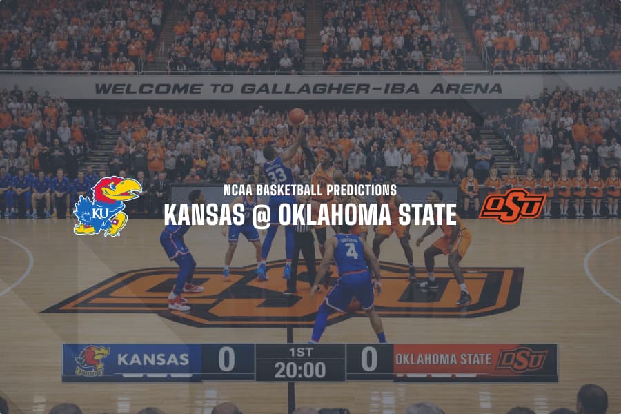 Kansas Jayhawks @ Oklahoma State Cowboys NCAAB 02/18/2026