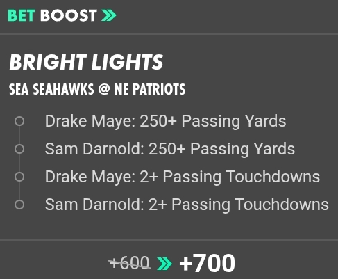 Seahawks @ Patriots Same Game Parlay