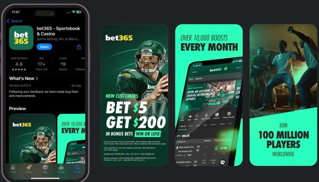 bet365 app home