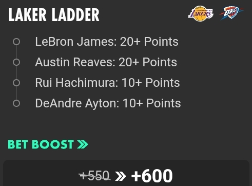 Lakers @ Thunder NBA SGP