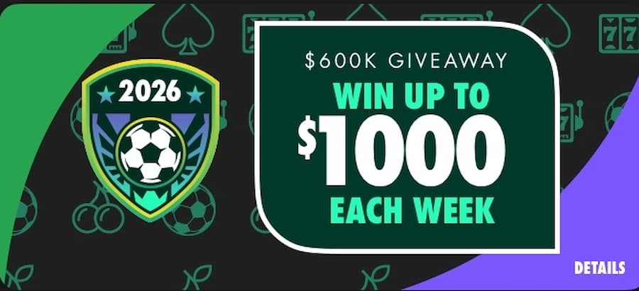 bet365 WC26 $600K Giveraway promo