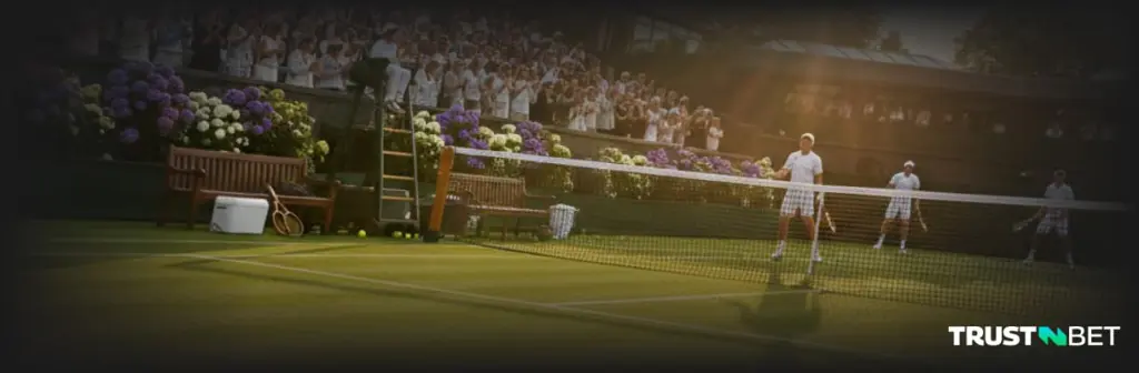 Tennis action