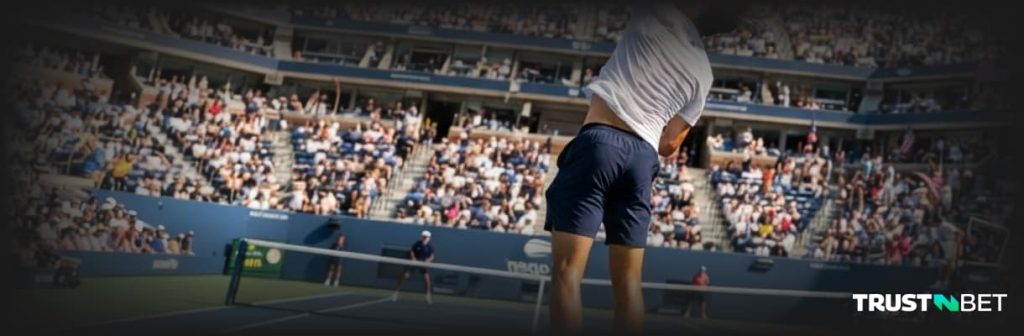 Tennis action