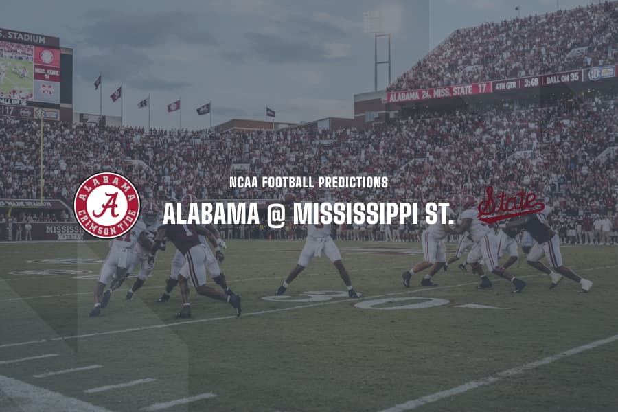 Alabama @ Mississipi St. NCAAF Tips