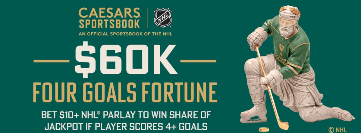 Caesars NHL 4-Goal Fortune Promo