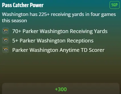 Eagles @ Jaguars SGP