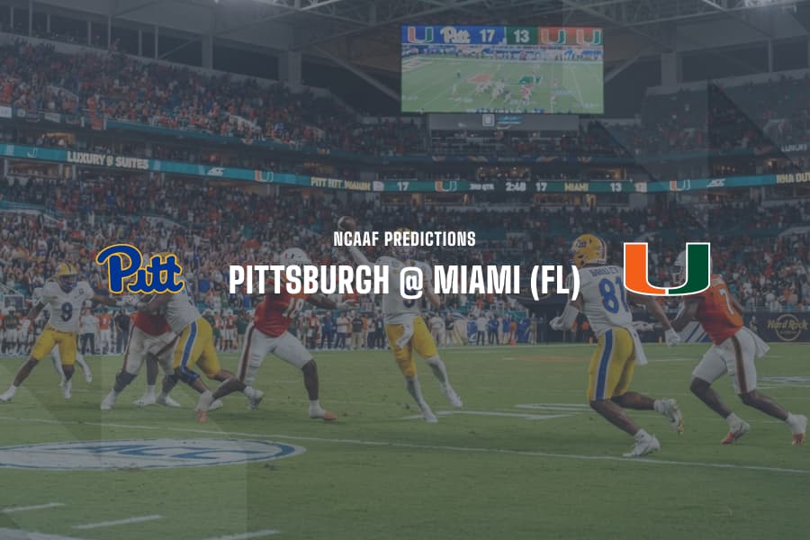 Pittsburgh @ Miami NCAAF Tips